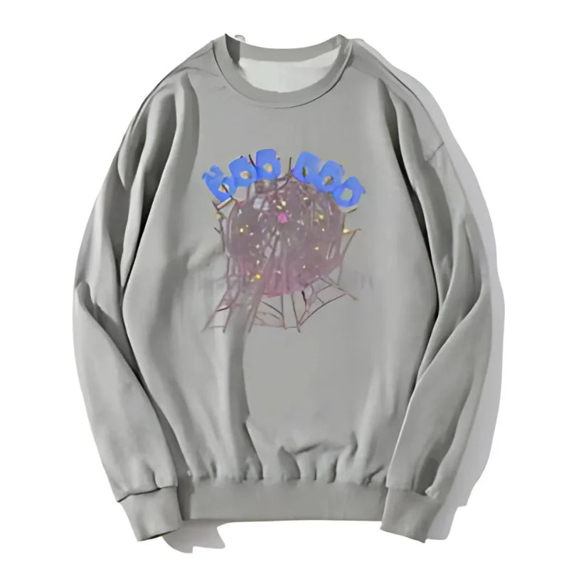Sp5der Angel Grey Sweatshirt