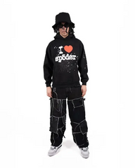 Sp5der I Heart SP5 Souvenir Hoodie Black 3