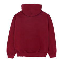 Sp5der Logo Hoodie Maroon 2