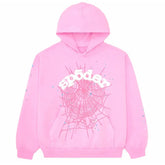 Sp5der OG Web Hoodie Pink
