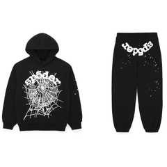 Sp5der OG Web Tracksuit Black