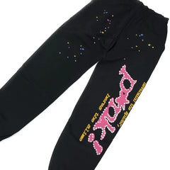 Sp5der P*NK Sweatpants Black 2