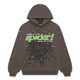 Sp5der Punk V2 Hoodie Slate Grey