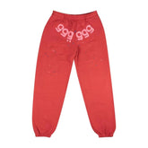 Sp5der Worldwide Angel Number 555 Sweatpants Red