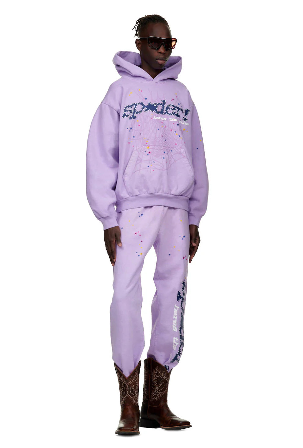 Sp5der Acai Hoodie Purple 4