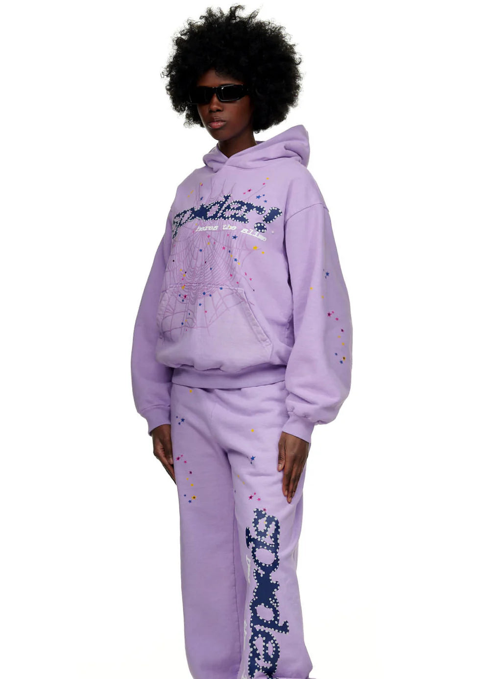 Sp5der Acai Hoodie Purple 6