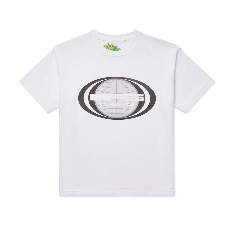 Sp5der Jumbo Globe Tee White