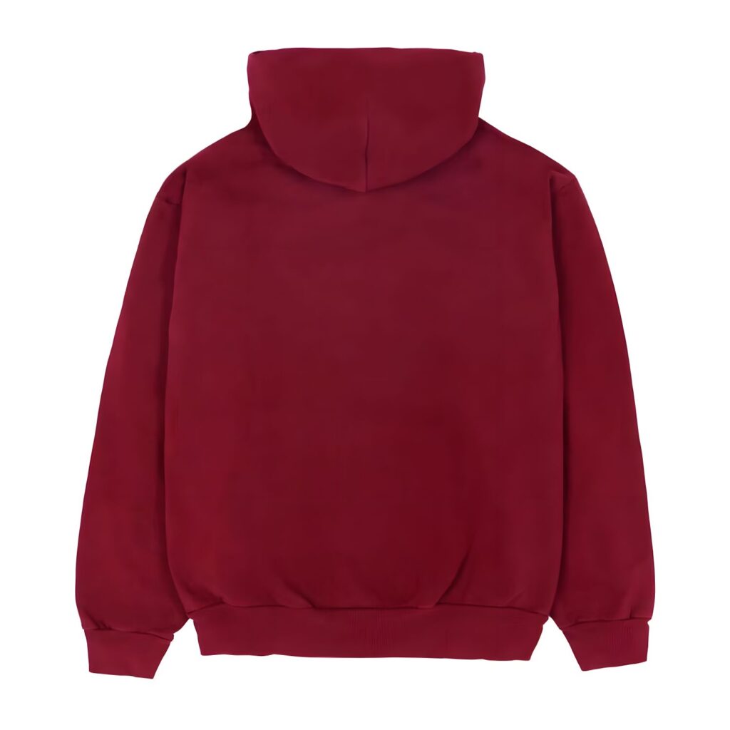 Sp5der Logo Hoodie Maroon 2