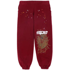 Sp5der Logo Tracksuit Red 3