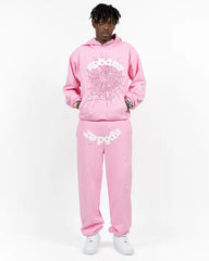 Sp5der OG Web Hoodie Pink 2