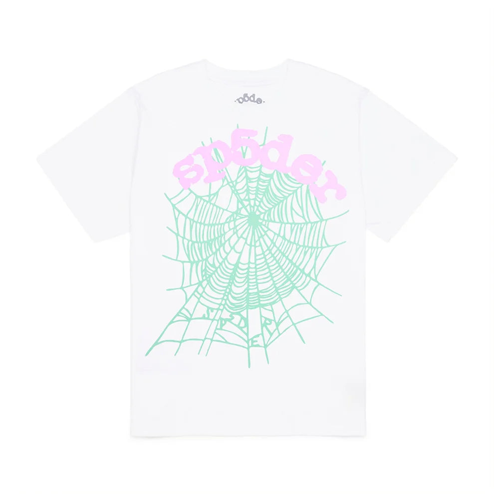 Sp5der OG Web Tee White