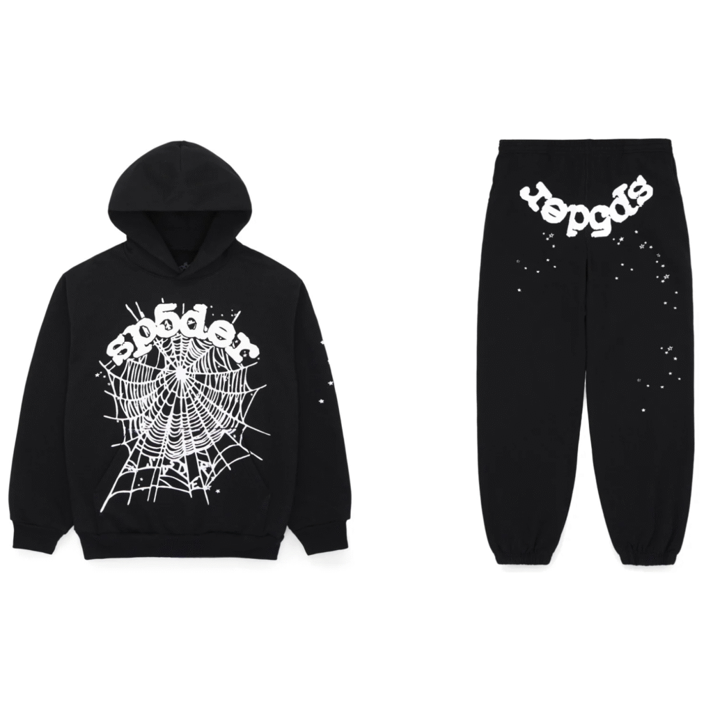 Sp5der OG Web Tracksuit Black