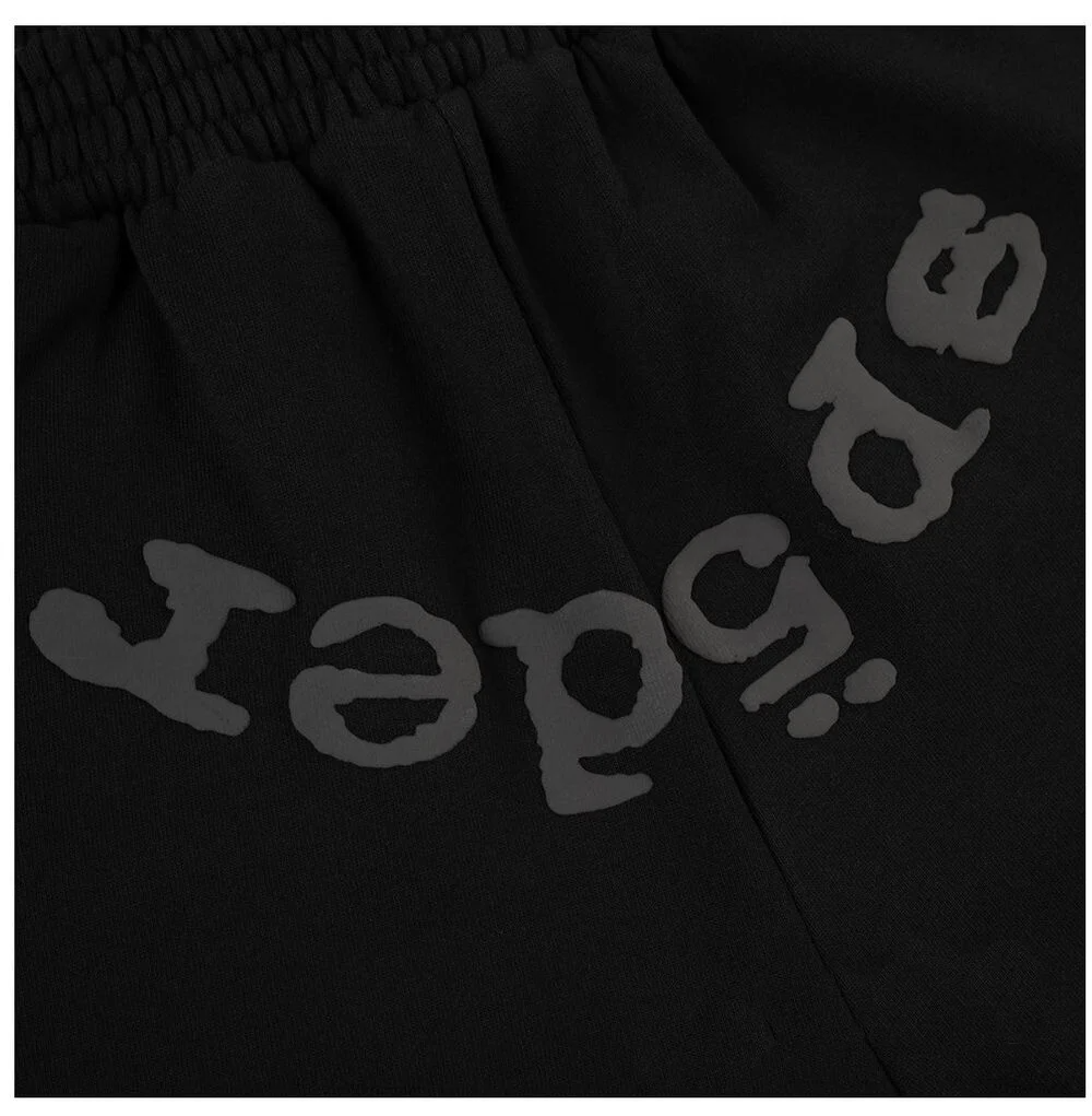 Sp5der OG Web V2 Phantom Sweatshort Black 3