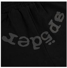 Sp5der OG Web V2 Phantom Sweatshort Black 3