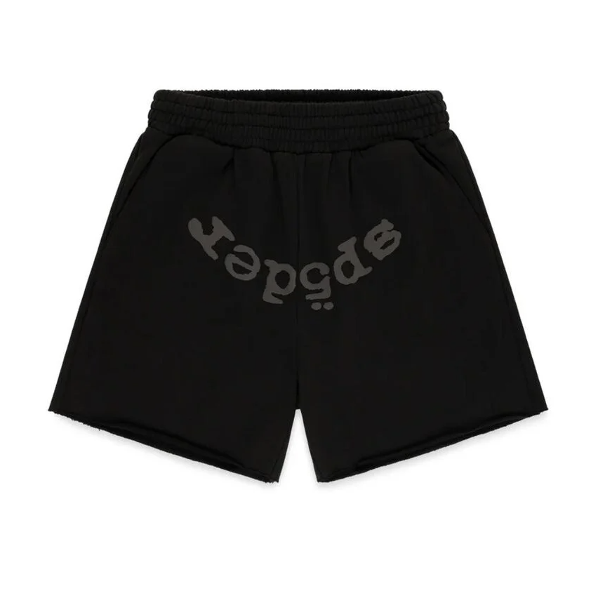 Sp5der OG Web V2 Phantom Sweatshort Black