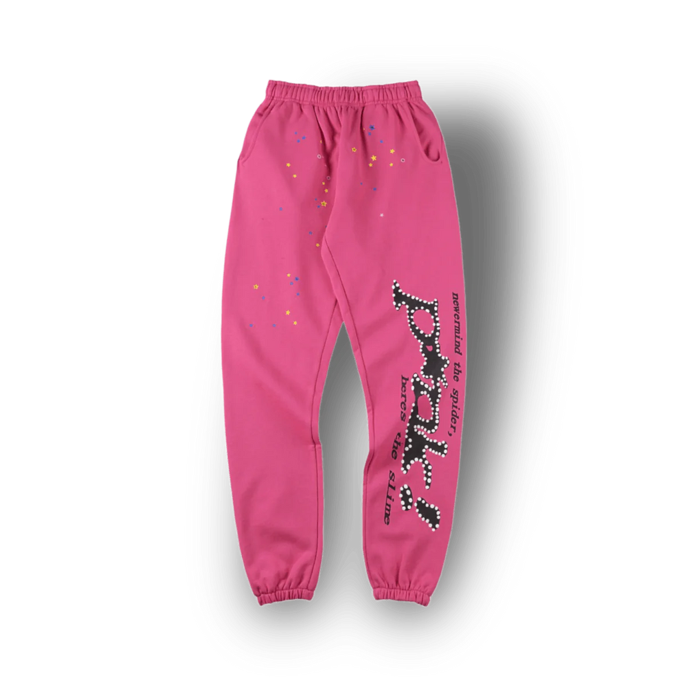 Sp5der P*NK Tracksuit Pink 3
