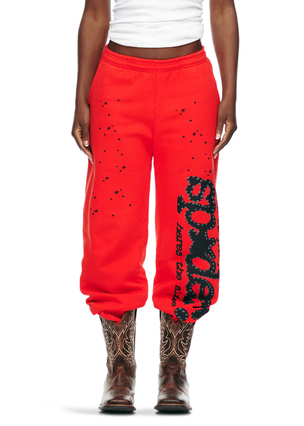 Sp5der P*NK V2 Sweatpant Red 2