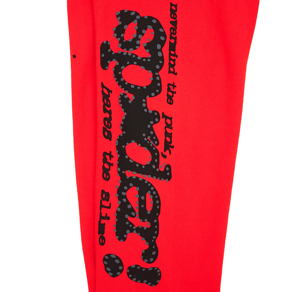 Sp5der P*NK V2 Sweatpant Red 4