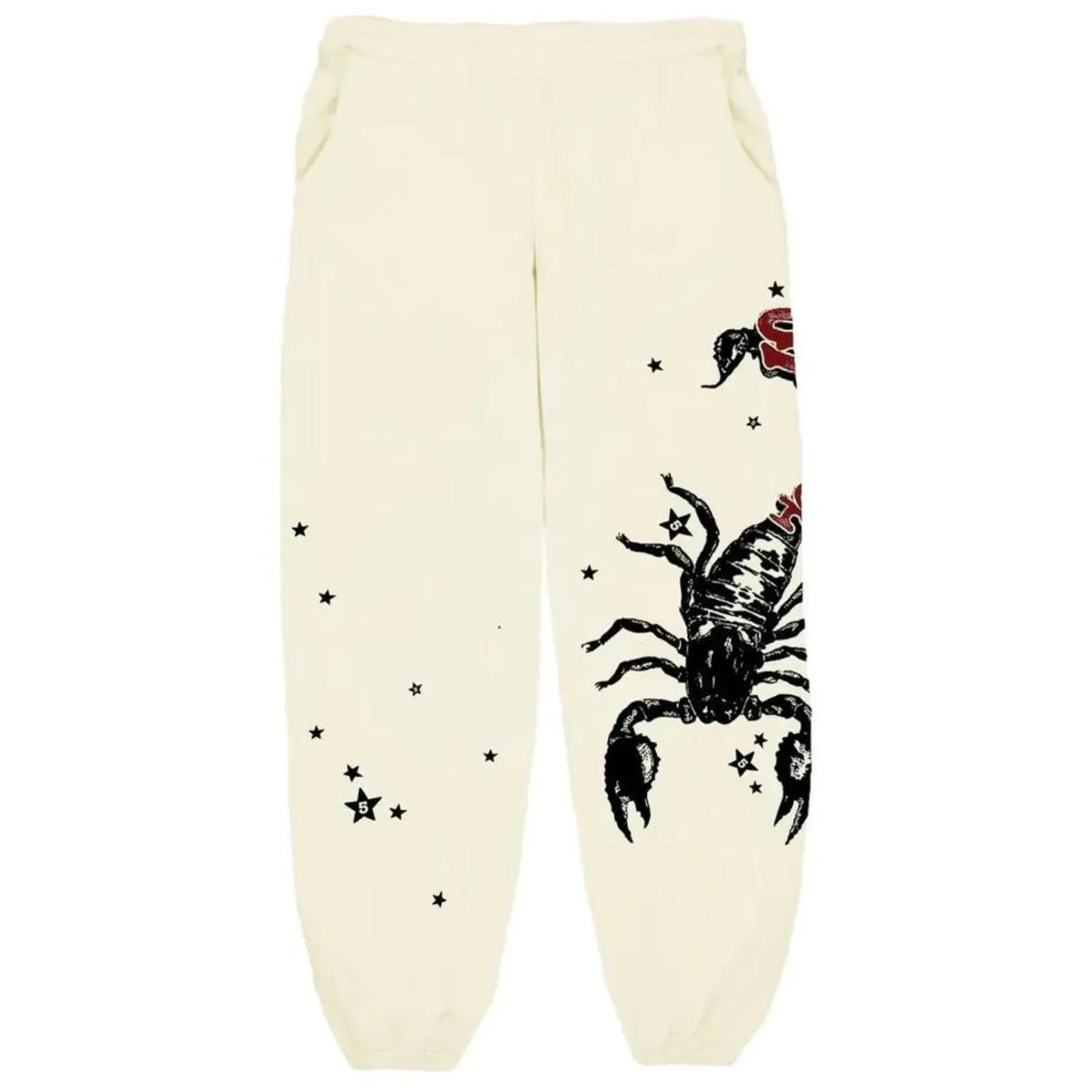 Sp5der x Mariah The Scientist Scorpion Sweatpant Beige